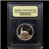 Image 2 : Proof 1986-S Liberty Modern Commem Half Dollar 50c Graded GEM++ Proof Deep Cameo By USCG