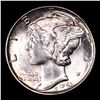Image 2 : 1943-p Mercury Dime 10c Grades GEM++ Unc