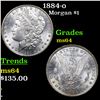 Image 1 : 1884-o Morgan Dollar $1 Grades Choice Unc