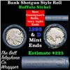Image 1 : Buffalo Nickel Shotgun Roll in Old Bank Style 'Bell Telephone'  Wrapper 1926 & d Mint Ends