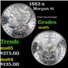 Image 1 : 1882-s Morgan Dollar $1 Grades GEM Unc