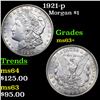 Image 1 : 1921-p Morgan Dollar $1 Grades Select+ Unc