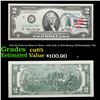 Image 1 : 1976 $2 Federal Reserve Note, with July 4 1976 Stamp (Philadelphia, PA) Grades Gem CU
