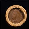 Image 2 : Mixed small cents 1c orig shotgun roll, 1916-d Wheat Cent, 1890 Indian Cent other end, Brinks Wrappe