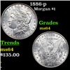 Image 1 : 1886-p Morgan Dollar $1 Grades Choice Unc