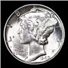 Image 2 : 1940-p Mercury Dime 10c Grades GEM+ Unc
