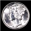 Image 2 : 1943-p Mercury Dime 10c Grades GEM++ Unc