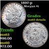 Image 1 : 1897-p Morgan Dollar $1 Grades Unc Details