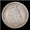 Image 2 : 1853-p Seated Liberty Half Dime 1/2 10c Grades vg+