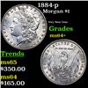 Image 1 : 1887-p Morgan Dollar $1 Grades Choice+ Unc