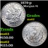 Image 1 : 1879-p Morgan Dollar $1 Grades Select Unc