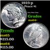 Image 1 : 1923-p Peace Dollar $1 Grades Choice+ Unc