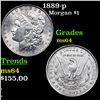 Image 1 : 1889-p Morgan Dollar $1 Grades Choice Unc