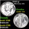 Image 1 : 1942-p Mercury Dime 10c Grades GEM++ FSB