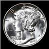 Image 2 : 1942-s Mercury Dime Near TOP POP! 10c Grades Gem++ Unc