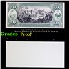 Image 1 : Proof 1863 $10 Florida National Bank Note, Reverse BEP Intaglio Souvenir Card B-224, FUN '98 Grades 