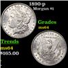 Image 1 : 1890-p Morgan Dollar $1 Grades Choice Unc