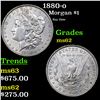 Image 1 : 1880-o Morgan Dollar $1 Grades Select Unc