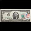 Image 2 : 1976 $2 Federal Reserve Note 1st Day of Issue, with Stamp (Philadelphia, PA) Grades Gem CU