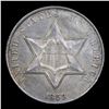 Image 2 : ***Auction Highlight*** 1859 Three Cent Silver 3cs Grades GEM Unc BY SEGS (fc)