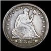 Image 2 : 1853-p Arrows & Rays Seated Liberty Quarter 25c Graded au53 BY SEGS