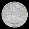 Image 2 : 1873 Open 3 Shield Nickel 5c Grades vf++