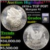 ***Auction Highlight*** 1879-s Morgan Dollar TOP POP! $1 Graded ms68+ By SEGS (fc)