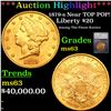 ***Auction Highlight*** 1879-s Gold Liberty Double Eagle Near TOP POP! $20 Graded ms63 By SEGS (fc)