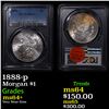 Image 1 : PCGS 1888-p Morgan Dollar $1 Graded ms64+ By PCGS