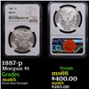 Image 1 : NGC 1887-p Morgan Dollar $1 Graded ms65 By NGC