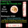 Shotgun Lincoln 1c roll, 1973-p 50 pcs Provident National Bank Wrapper.