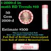 Image 1 : Shotgun Lincoln 1c roll, 2009-d Bi-centennial 50 pcs N.F String & Son Wrapper.