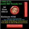 Image 1 : Shotgun Lincoln 1c roll, 1961-d 50 pcs Wrapper.