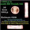 Image 1 : Shotgun Lincoln 1c roll, 1992-p 50 pcs Dunbar Wrapper.