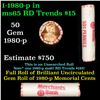 Image 1 : Shotgun Lincoln 1c roll, 1980-p 50 pcs Merchant Bank Wrapper.