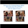 Image 1 : 2007-2008 United State Mint Presidential Dollar Proof Set. 8 Coins Inside.