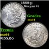 Image 1 : 1889-p Morgan Dollar $1 Grades Choice Unc