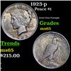 1923-p Peace Dollar $1 Grades GEM Unc