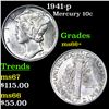 1941-p Mercury Dime 10c Grades GEM++ Unc