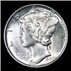 Image 2 : 1941-p Mercury Dime 10c Grades GEM++ Unc