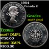 1964 Canada Dollar $1 Grades GEM++ DMPL