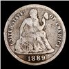 Image 2 : 1889-p Seated Liberty Dime 10c Grades f+