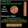 Image 1 : Shotgun Lincoln 1c roll, 1969-P 50 pcs Brandt Wrapper.