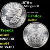 Image 1 : 1879-s Morgan Dollar $1 Grades Choice+ Unc