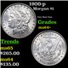Image 1 : 1900-p Morgan Dollar $1 Grades Choice+ Unc