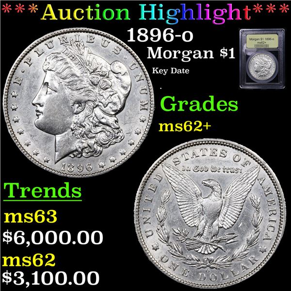 ***Auction Highlight*** 1896-o Morgan Dollar $1 Graded Select Unc By USCG (fc)