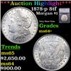 Image 1 : ***Auction Highlight*** 1878-p 8tf Morgan Dollar $1 Graded ms64+ BY SEGS (fc)