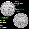 Image 1 : 1894-o Morgan Dollar $1 Grades vf, very fine