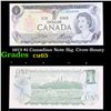 Image 1 : 1973 $1 Canadian Note Sig. Crow-Bouey Grades Gem CU