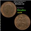 1936 Great Britain 1 Penny KM-838 Grades Choice AU/BU Slider